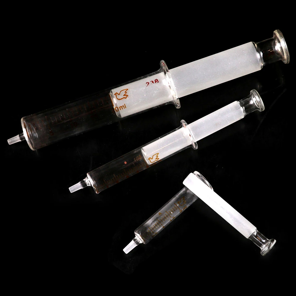 

New Arrival Glass Syringe Injector Sampler Dispensing With Ink Chemical Medicine 2ML 5ML 10ML 20ML