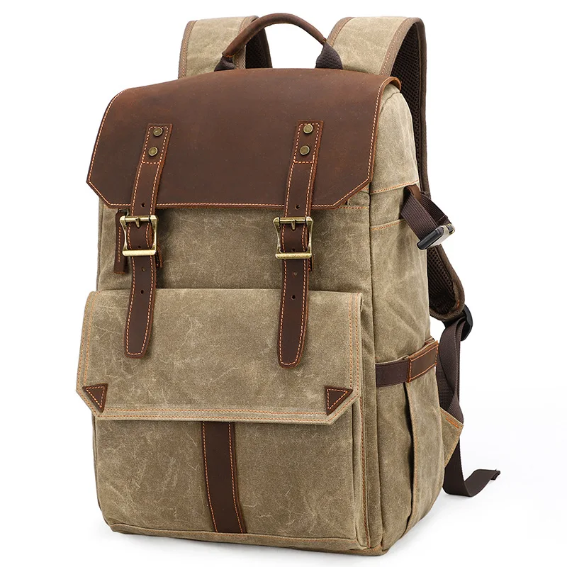 

KUANI Camera bag waterproof canvas men and women camera backpack outdoor digital backpack SLR camera bag