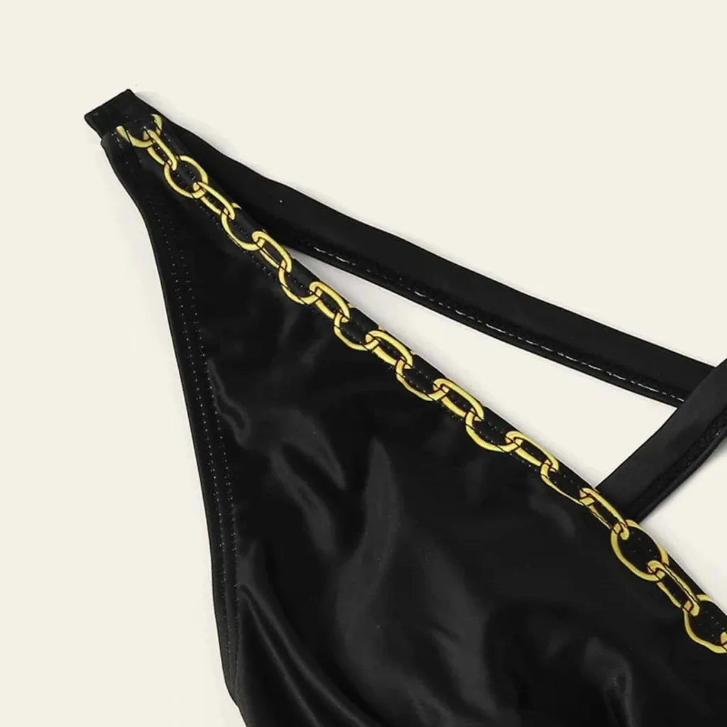 2020 летний комплект бикини для женщин сексуальный купальный костюм с принтом