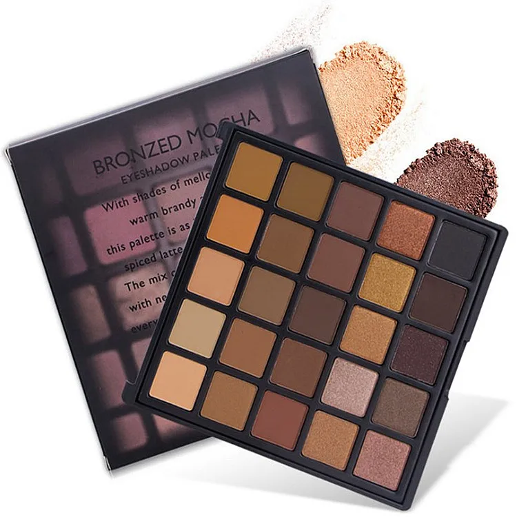 Палитра теней для век 25 цветов жемчужные матовые тени век| |