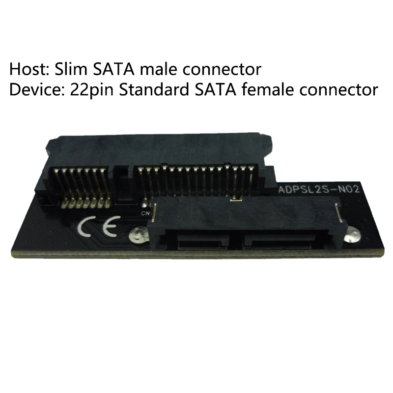 Заводская цена адаптер 2 5 ''SATA Female to Slim SATA Male|2 sata|female femalefemale female |