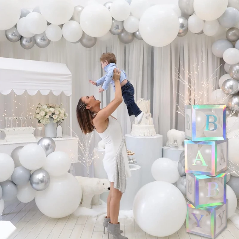 Лазерная детская коробка красочная прозрачная для писем украшения вечеринки в