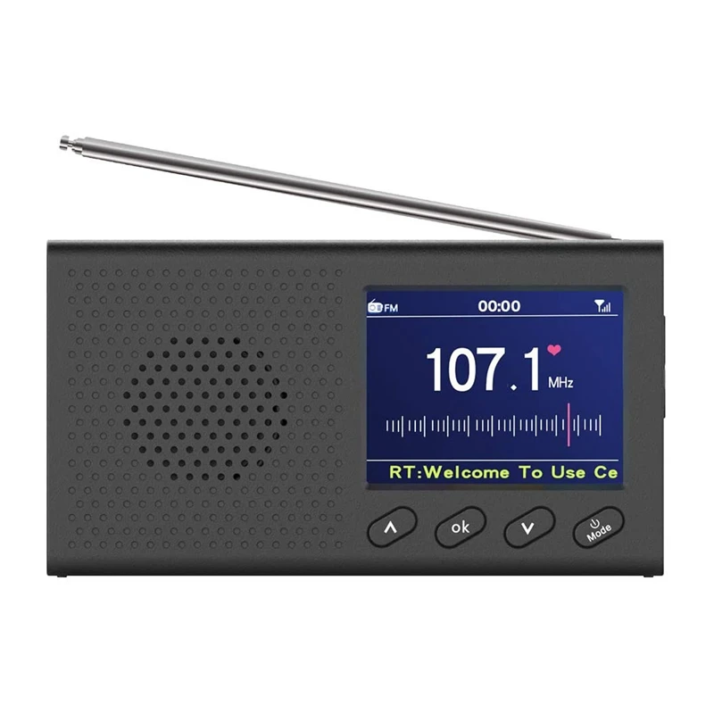 Радиостанция DAB с 2 4 дюймов Цвет ЖК-дисплей Sn Перезаряжаемые портативный цифровой