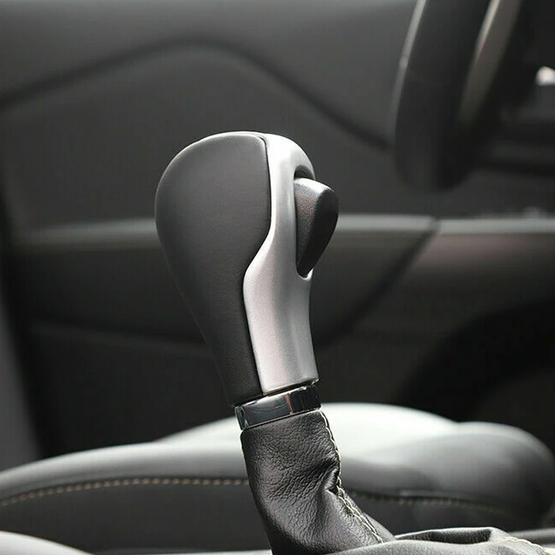

Car Gear Shift Knob Shifter Lever Head Cover Trim Fit For Jeep Cherokee 2014 2015 2016 2017 2018 ABS Silver