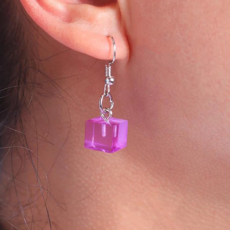 Прозрачная прямоугольная силиконовая форма бусины Квадратные шарики 6 отверстий