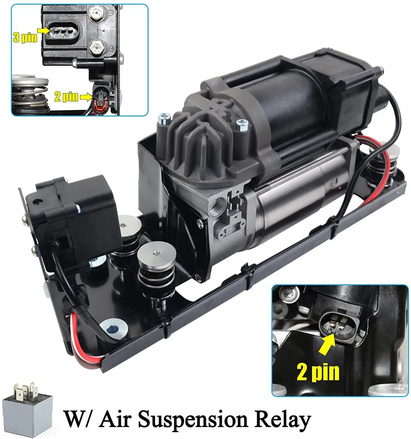 

AP03 Air Compressor Pump + Bracket +Valve+Relay For BMW 5 7er F01 F02 F04 F07 GT F11 37206784137 37206875176 37206789450