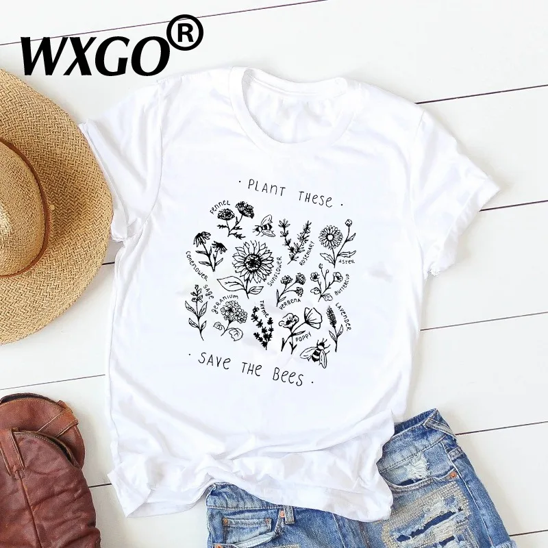 Женская футболка с принтом кактуса летняя модная коротким рукавом и графическим