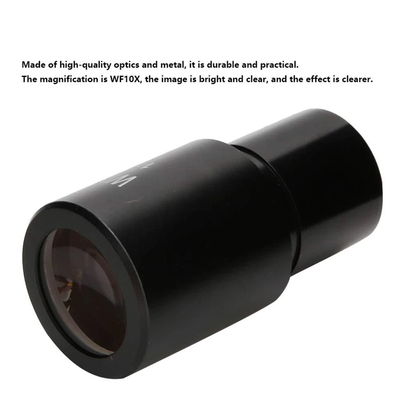 

10X Microscope Eyepiece Wide Angle Optical Lenses Adapter Field 18mm Professional Ocular Lens Standard