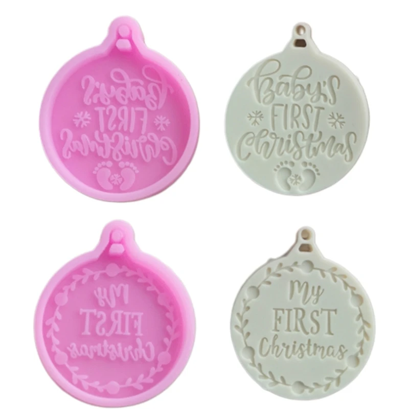 

Christmas Pendant Mold Durable Silicone BPA-Free Supplies for Wedding Dinner Keychain Making DIY Craft Office Home Decor