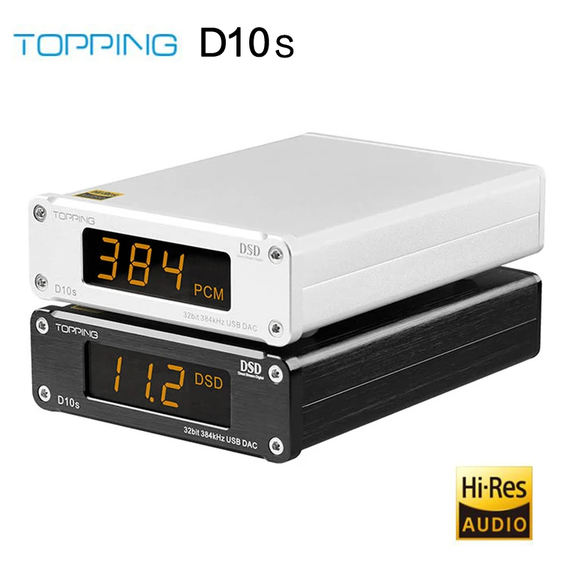 Новинка 2019 Топпинг D10/D10S MINI USB DAC CSS XMOS XU208 ES9018K2M OPA2134 аудио усилитель декодер |