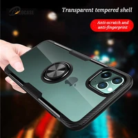 luxury ring holder case for iphone11pro max x xs xr 7 8 6 6splus car magnetic case cover tempered glass transparent back cover
