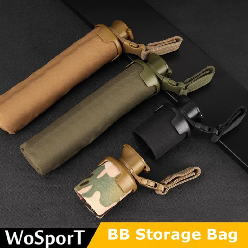 Tactical Folding BB Storage Bag Pouch 1000D Nylon Large Volume Molle Airsoft Shooting Organizer Paintball Accessories