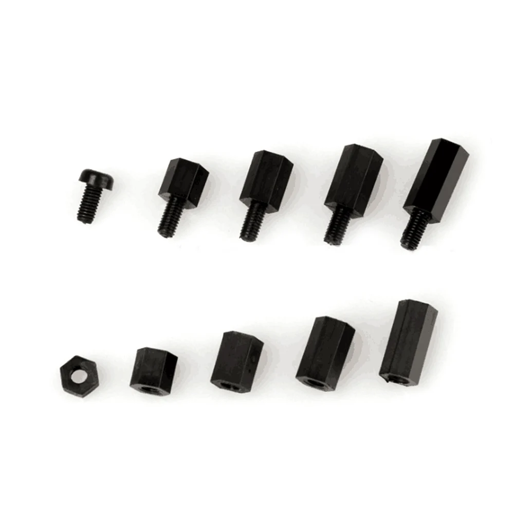 

180PCS M2 M2.5 M3 M4 Female Male Hex Plastic Nylon Stand off Spacer Column
