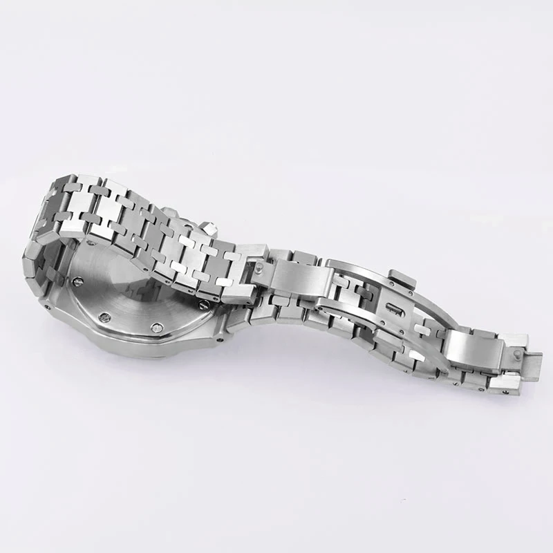 Мужские часы кварцевый хронограф Королевский 42 мм Oak Seiko Movt чехол из нержавеющей