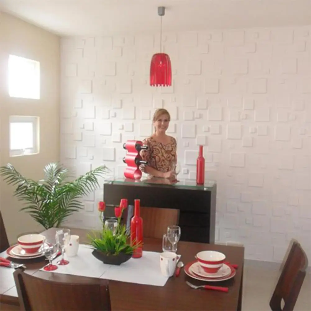 1 шт. водонепроницаемый кирпич зерна PE пены обои 3D стикер стены анти столкновения