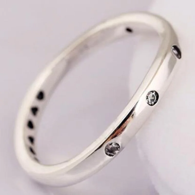 

2020 New 925 Sterling Silver Pan Ring Water Whirl With Crystal Ring For Women Wedding Party Gift Fashion Jewelry