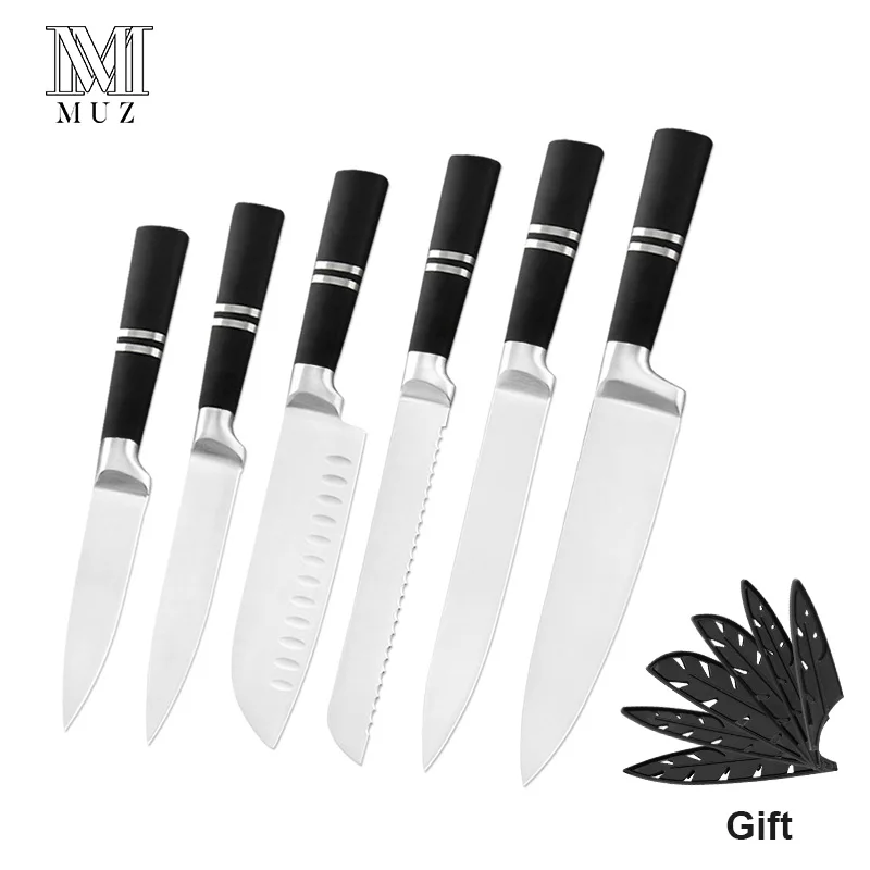Модные кухонные ножи из нержавеющей стали аксессуары универсальные для готовки