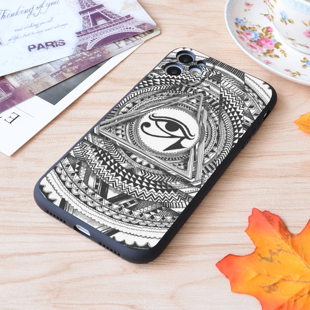 

Eye Of Horus Print Soft Silicone Matt Case For Apple iPhone Case