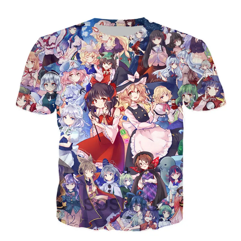 Футболка SOSHIRL Touhou Project для всех персонажей крутая аниме футболка забавная модная