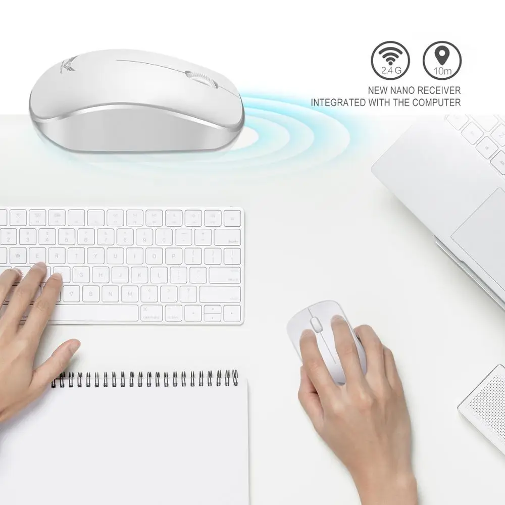 Беспроводная оптическая мышь 1600 DPI 2 4 ГГц 3 кнопки | Компьютеры и офис