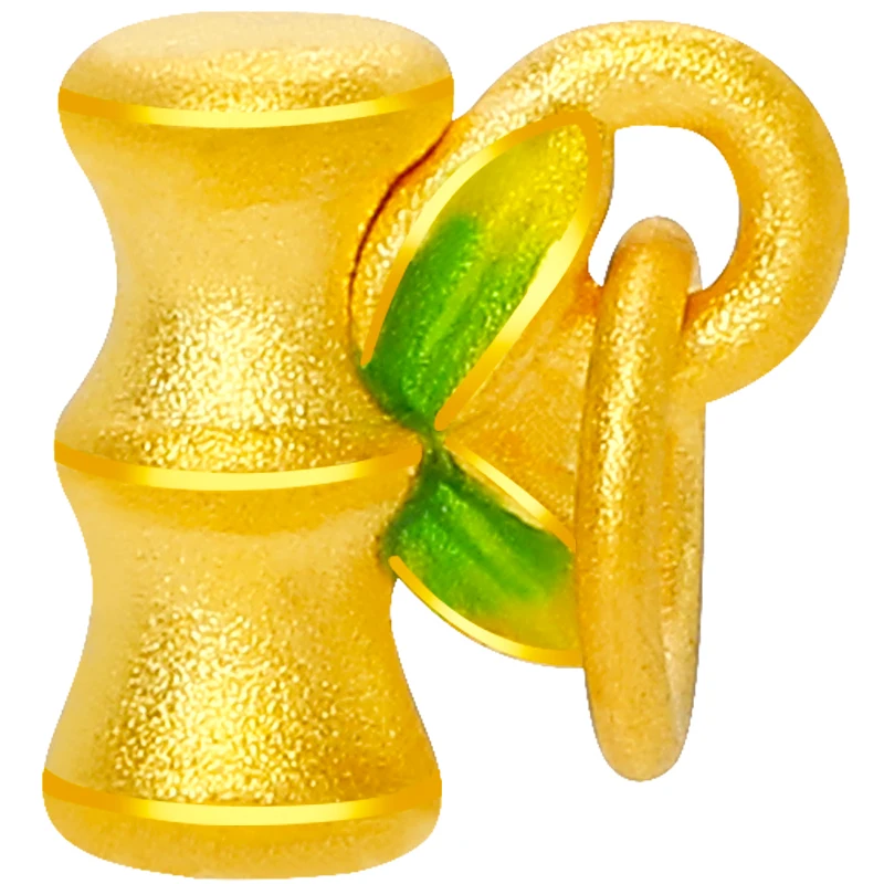 

1 шт Новинка 24K желтого золота браслет 3D жесткое золото 999 золотое ожерелье браслет из бамбука плетение браслета