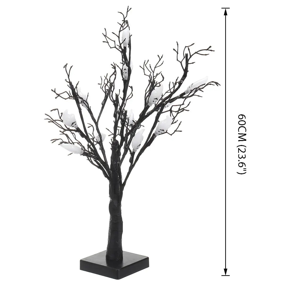 

24 Ghost LED Holiday Desk Lights Outdoor Waterproof Solar Garden Lamp Fairy Party Lights For Garden Decoration Halloween