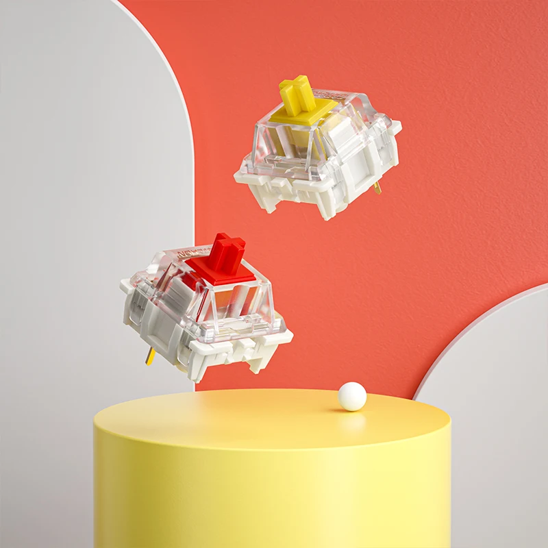 Механический переключатель для клавиатуры Gateron g yellow G red Pro gateron axis линейное