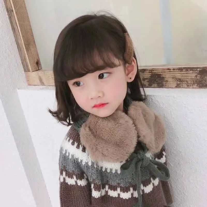 2018 Детский милый галстук теплая вязаная одежда для девочек на осень и зиму