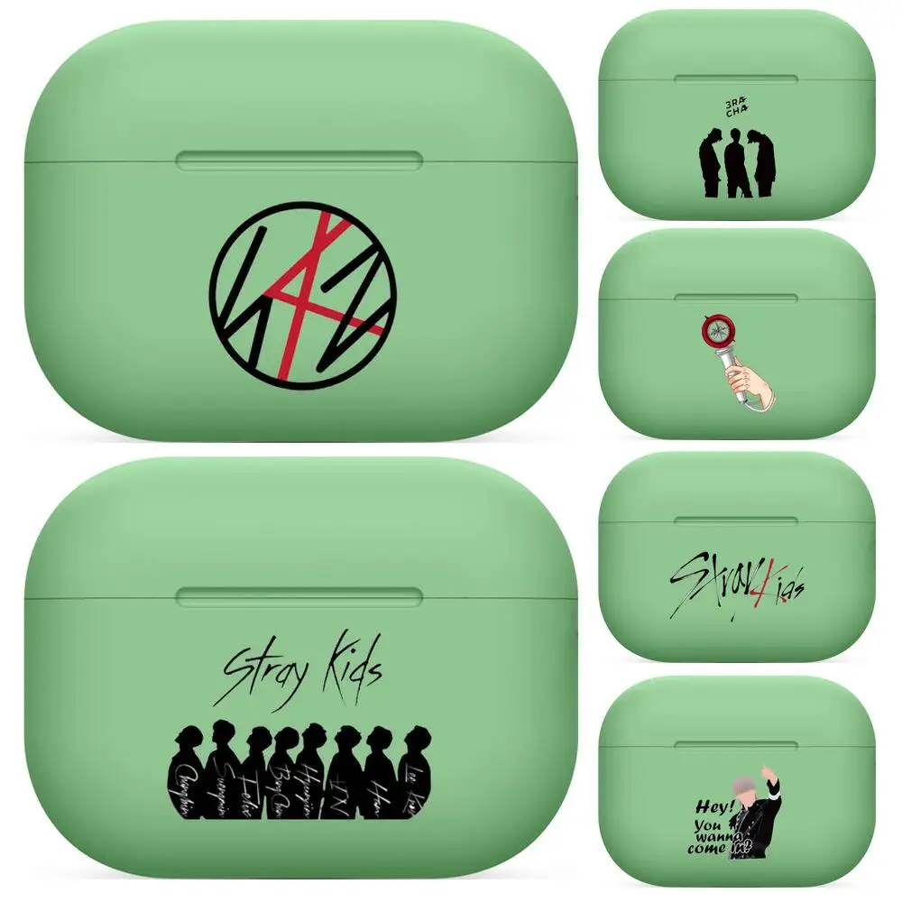 

Stray Kids For Airpods pro 3 case Protective Bluetooth Wireless Earphone Cover Air Pods airpod case air pod cases green 1 2