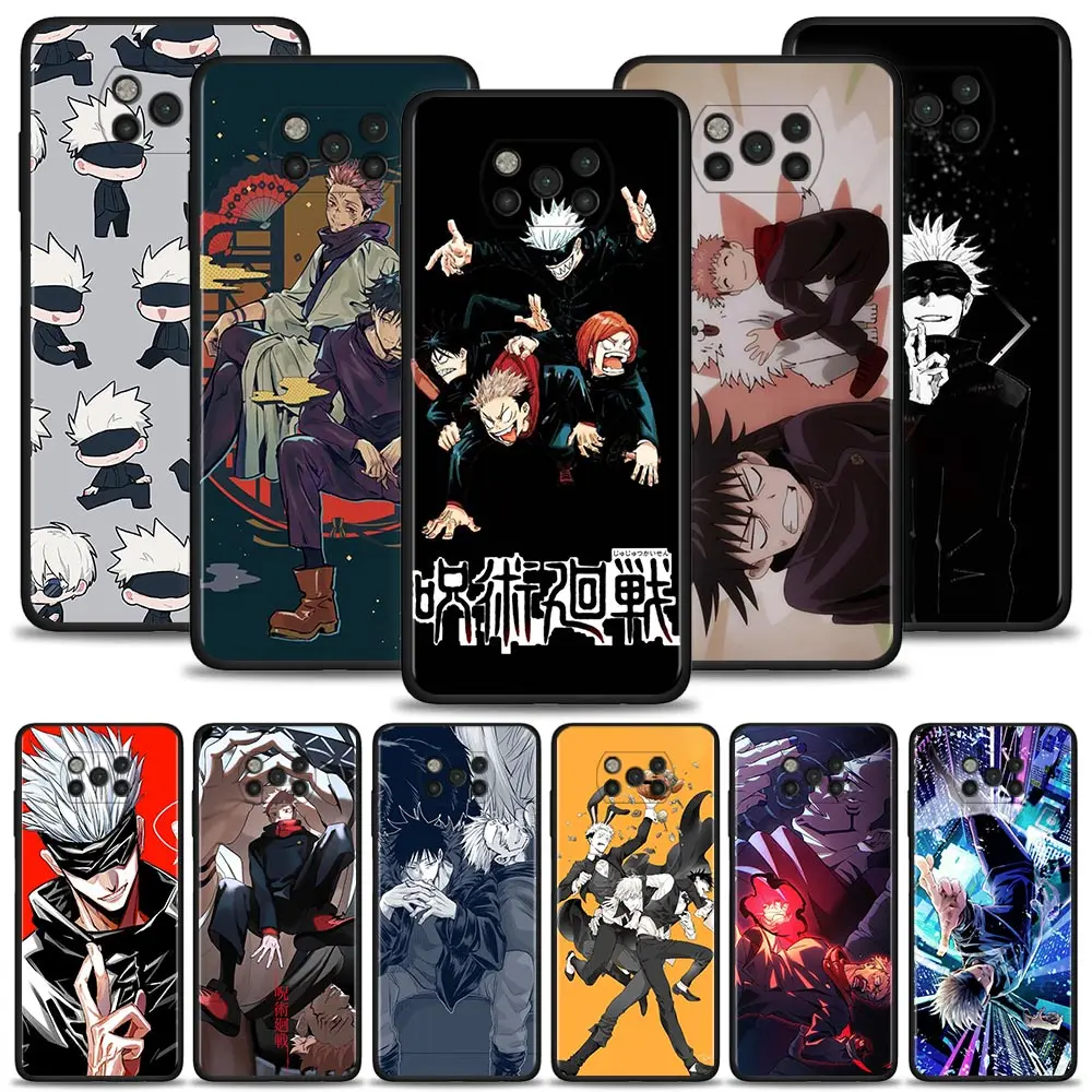 

Case For Xiaomi Poco X3 Pro GT NFC F1 M3 M4 Pro 5G GT Cover for Mi 11T 10T Pro 9T 11 Note 10 Lite Civi Anime Jujutsu Kaisen