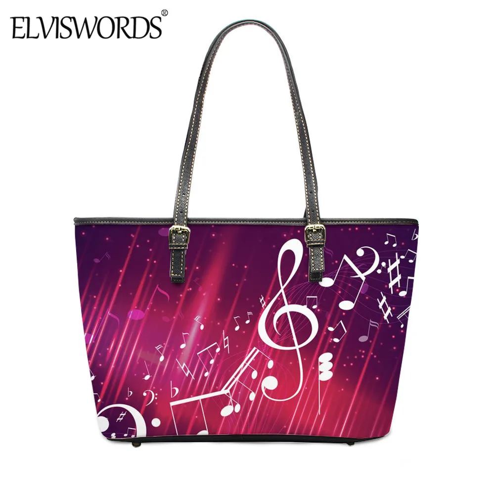 

ELVISWORDS, новинка 2020, женская модная музыкальная Сумка-тоут с большой емкостью, Сумка с ручками, уличная сумка через плечо для девочек-подростк...
