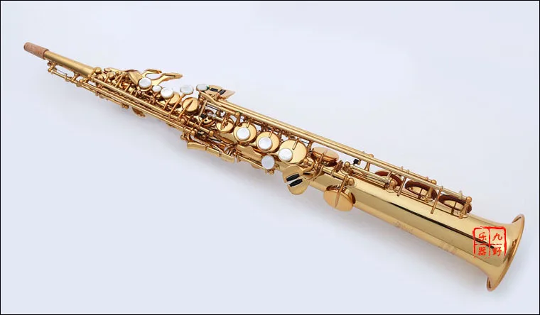 Фото Germany Keilwerth ST110 Soprano Straight Tube Saxophone Brass Gold Lacquer B Tune Sax With Mouthpiece Professional Instrument №2