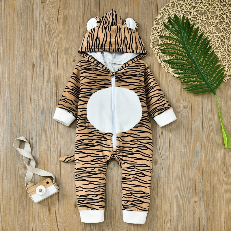 

Newborn Toddler Baby Boy Girl Fall Winter Animal Cosplay Series Long Sleeve Rompers Infant Unisex Outfit
