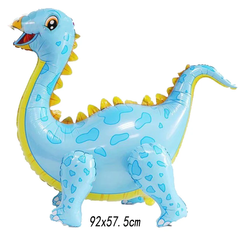 New Year 3D Dinosaur Foil Balloons Green Standing Dragon Birthday Party Decorations Kids Supplies Baby Shower Toys Air Globos | Дом и сад