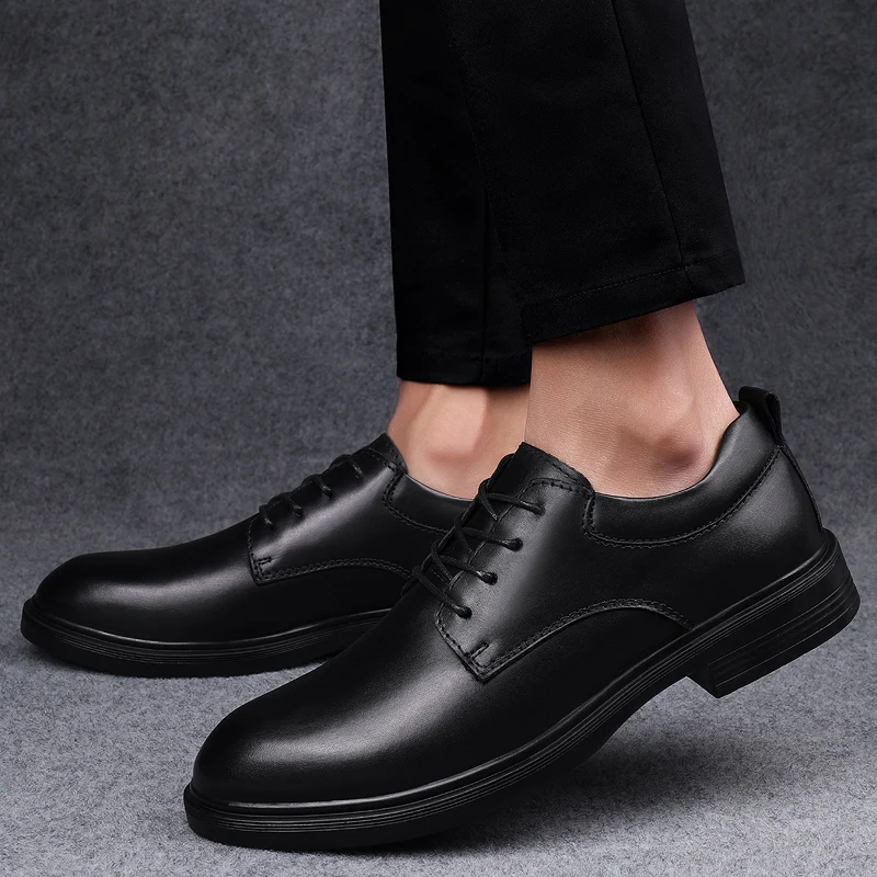 Men Casual Shoes New Breathable Business Leather Flats Loafers Slip On Mens Driving Trainers Size 47 *8905 | Обувь