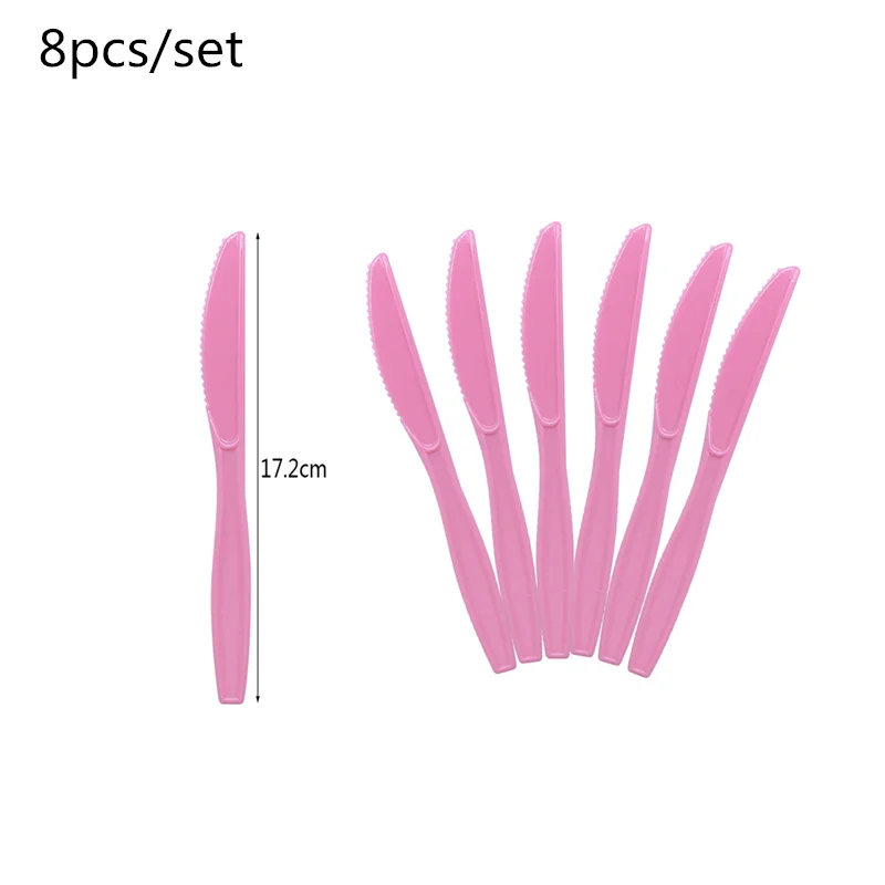 pinkB04 1st Birthday Party Supplies Pink Blue Paper Plates Cups Straws Disposable Tableware Banner Gender Reveal Baby Shower Party Decor - Цвет: pinkB04