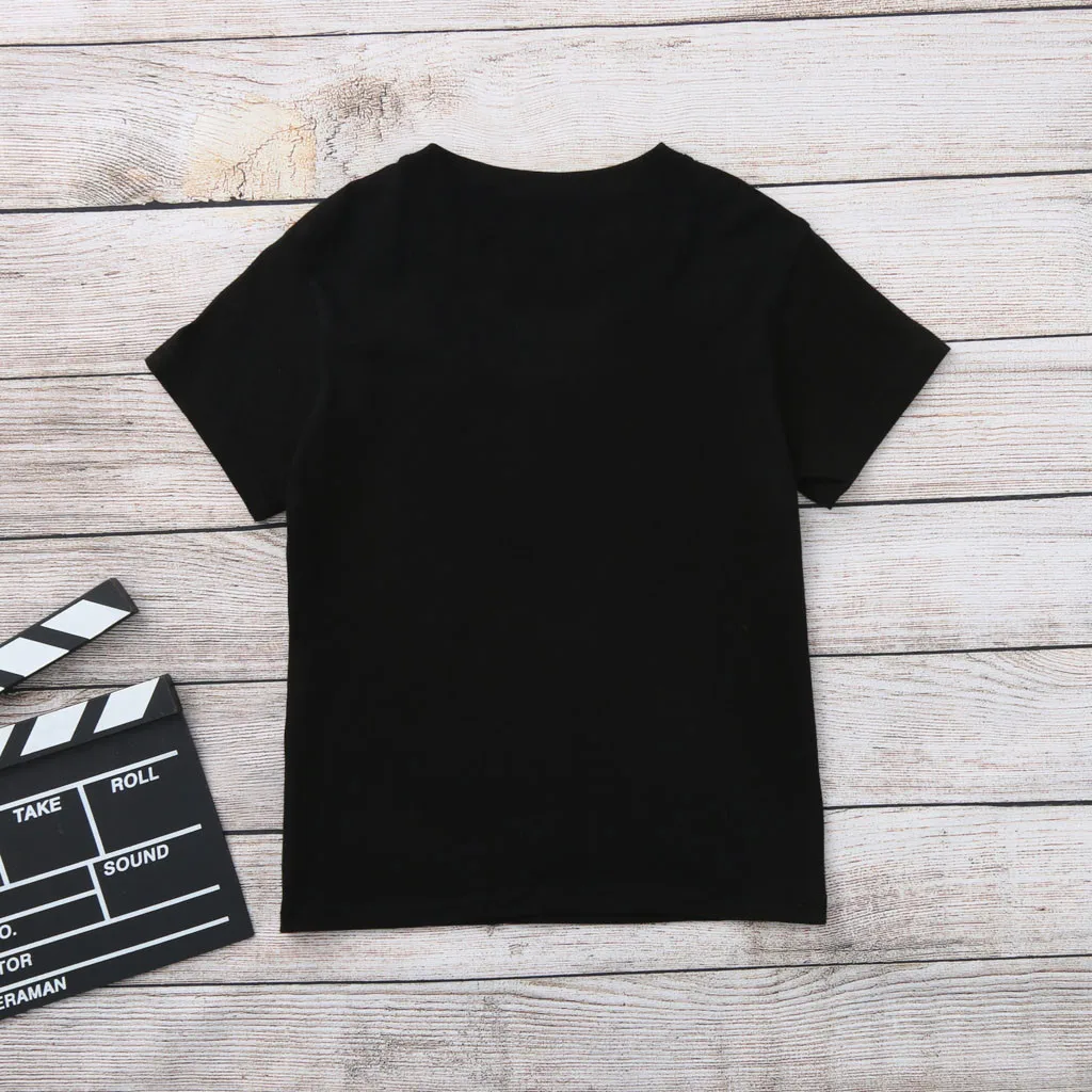 Детская футболка с короткими рукавами и буквенным принтом комплект одежды из