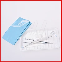 20 sets dental disposable oral package mouth mirror tweezer probe instrument box