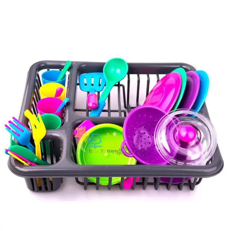 

28pc Kids Cutlery Role Play Toy Set Kitchen Utensil Accessories Pots Pans