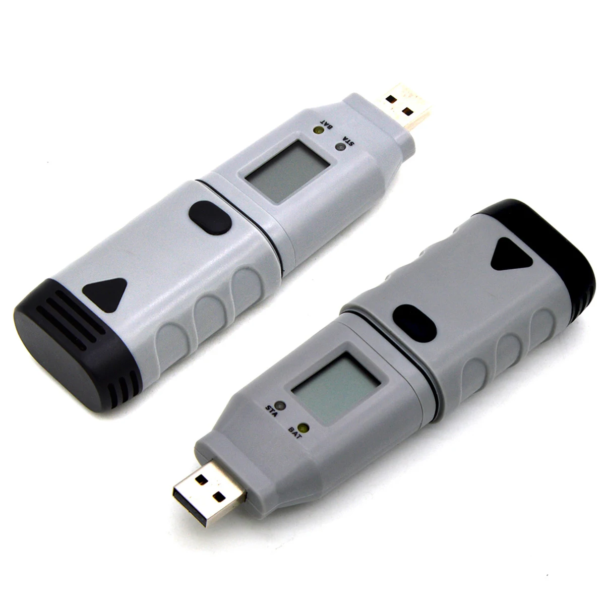 USB ЖК дисплей 2 канальный влажность Температура регистратор данных записывающее