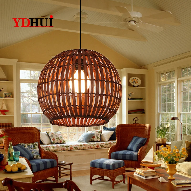 Japanese Hotel LED Pendant Lights bamboo balcony pendant lamps lantern light corridor Museum exhibition hall decoration lighting | Лампы и