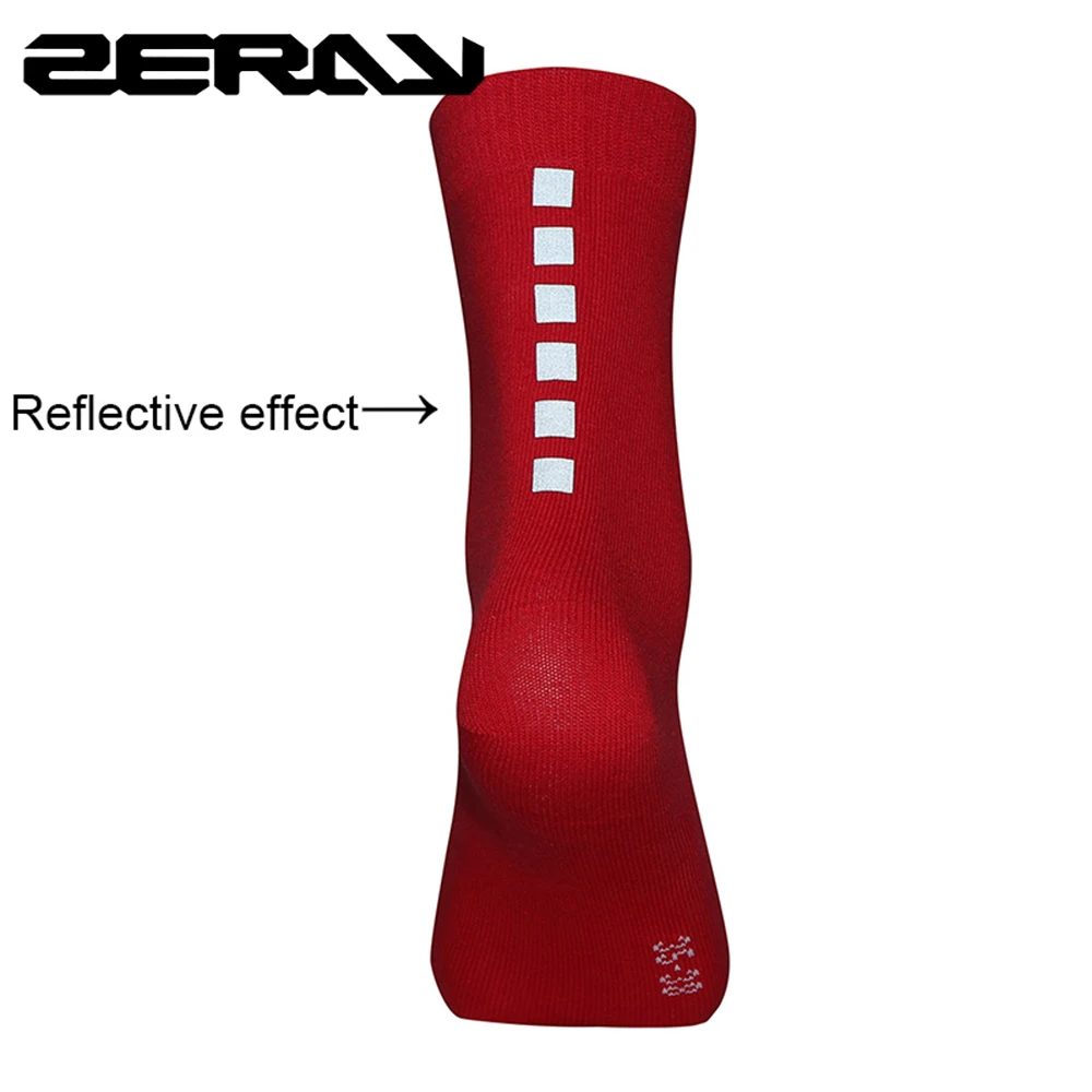 ZERAY/летние однотонные носки для верховой езды с отражающим блоком велосипедные