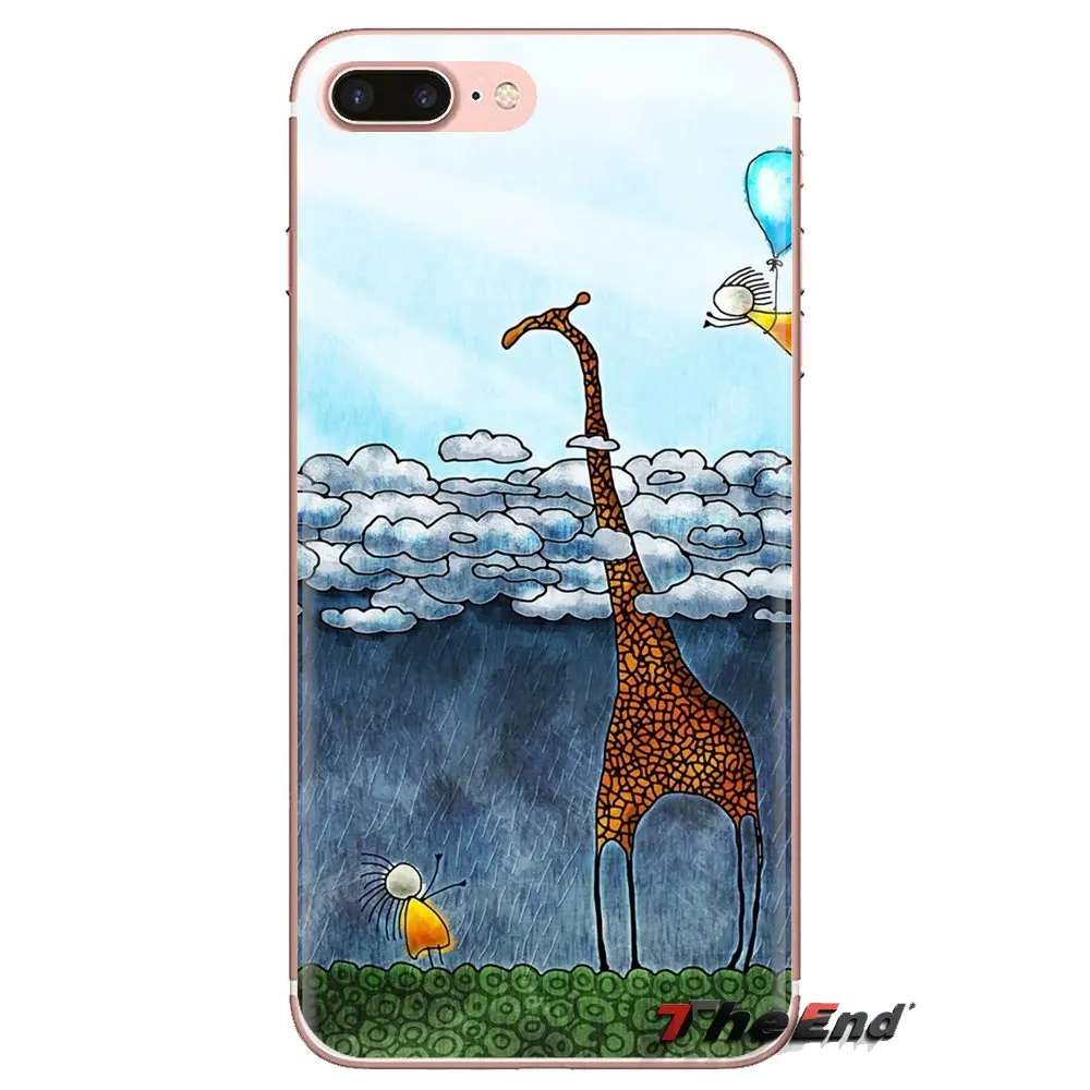 For Xiaomi Redmi 4A S2 Note 3 3S 4 4X 5 Plus 6 7 6A Pro Pocophone F1 giraffes cute animal Transparent Soft Shell Covers |