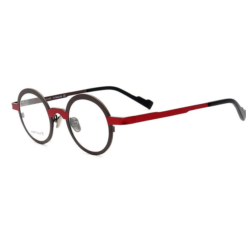 

Small Round Eyeglasses Men Women Titanium Glasses Frame Man Ultra Light Brand Spectacles for Prescription Optic Lens