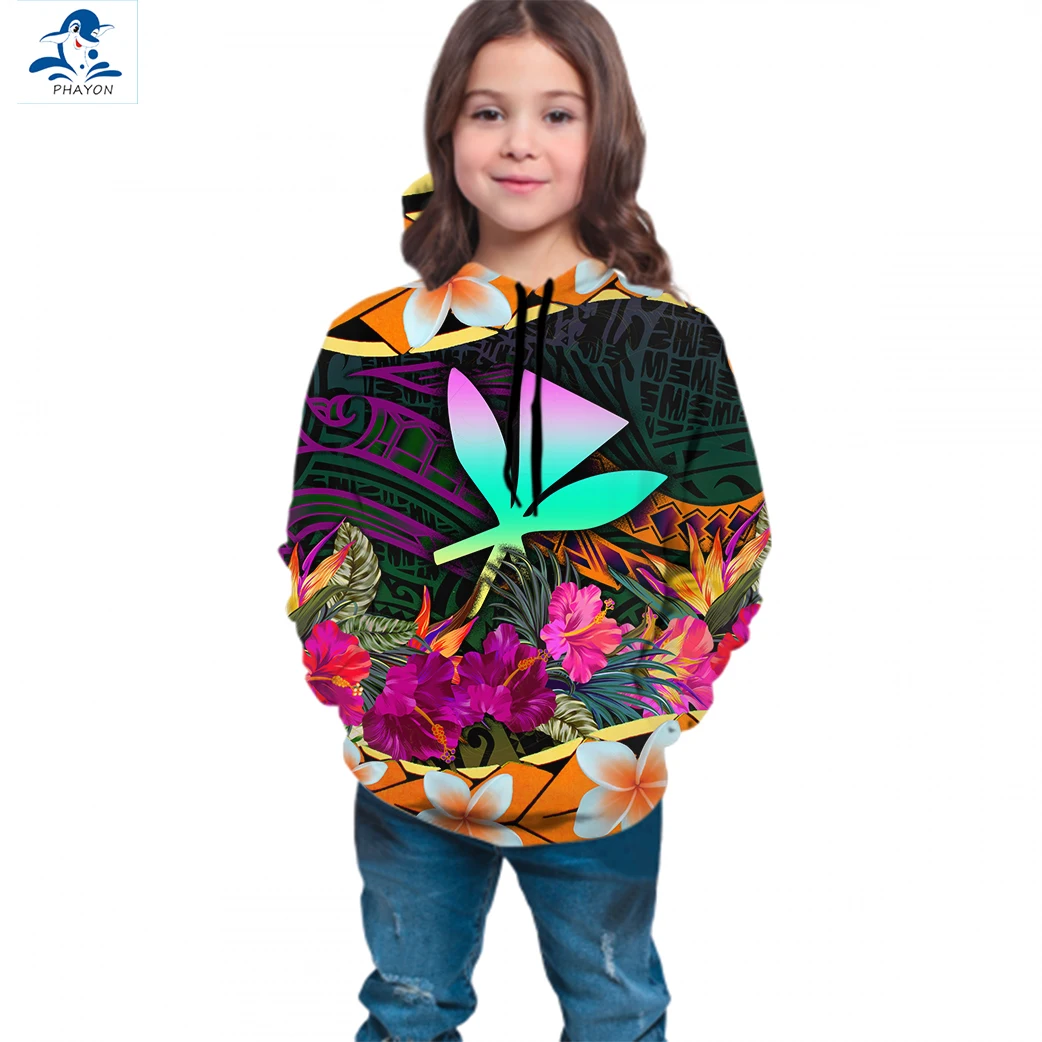

PHAYON Sweatshirts Hoodies Teen Thin Long Sleeve Ethnic Floral Brand 3d Print Boys Girls Loose Pullovers Tops Dropshipping