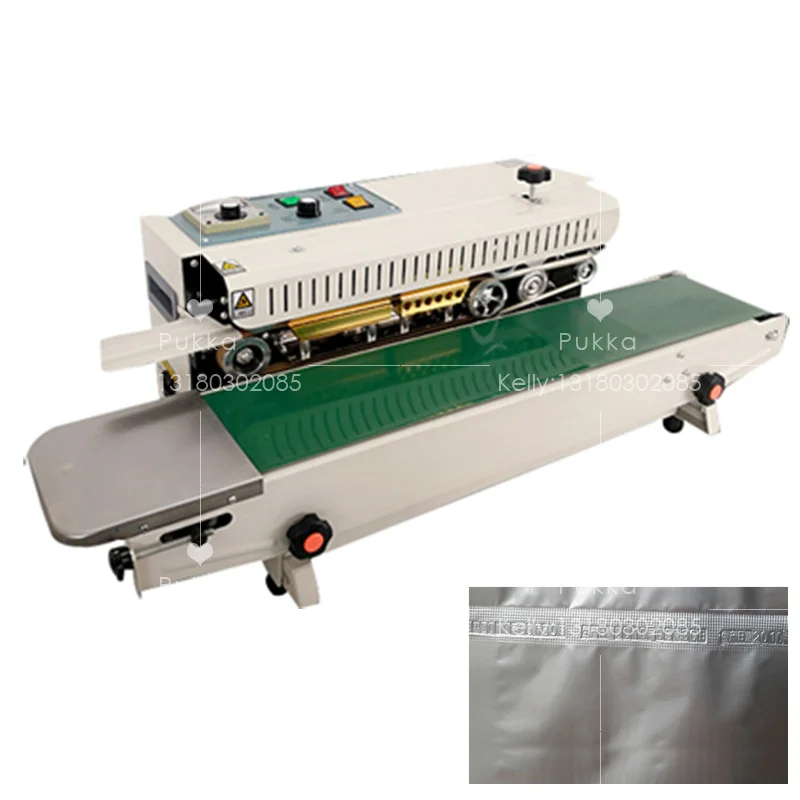 

FR-900 Horizontal Plastic Film Bags Heat Sealing Machine Continuous Band Sealer Machine Bag Sealing Machines