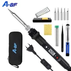 A-BF Электрический паяльник с цифровым дисплеем, контроль температуры, точная технология 60 Вт, быстрое повышение температуры 180   480 