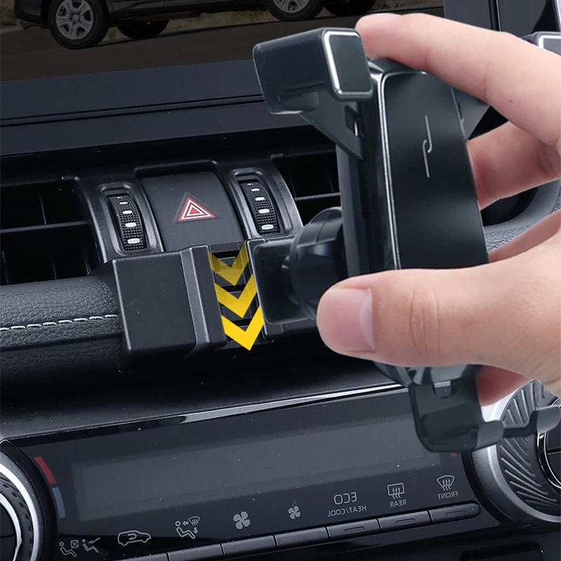 gravity car phone holder dedicated air vent mount clip clamp mobile phone holder for toyota rav4 accessories 2019 2020 free global shipping