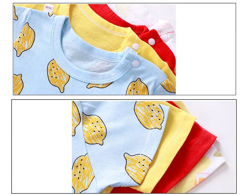 Комбинезон детский хлопковый с коротким рукавом цельный унисекс лето 2021 |