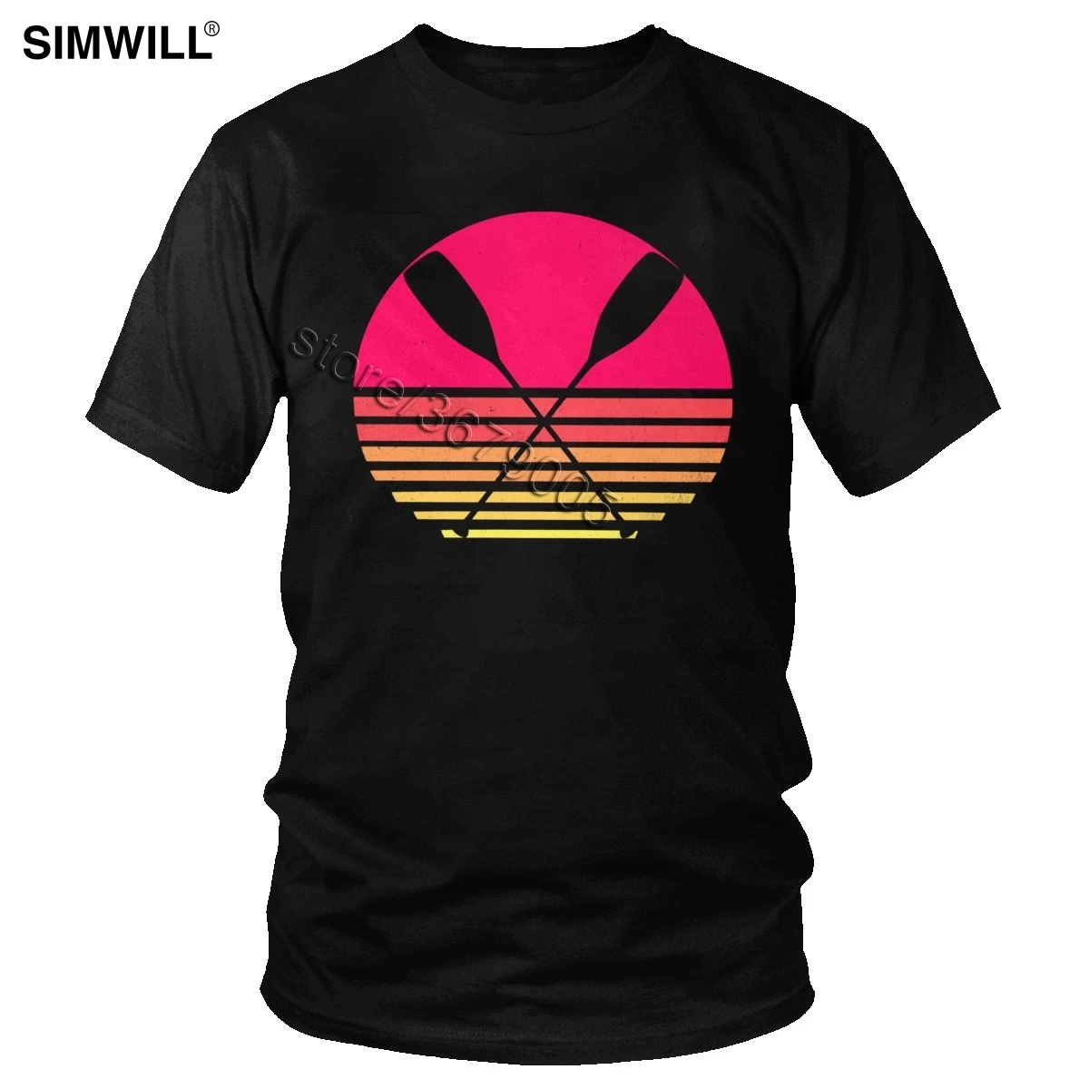 Удивительная ретро футболка для каноэ и весла новинка повседневная мужская из 100%